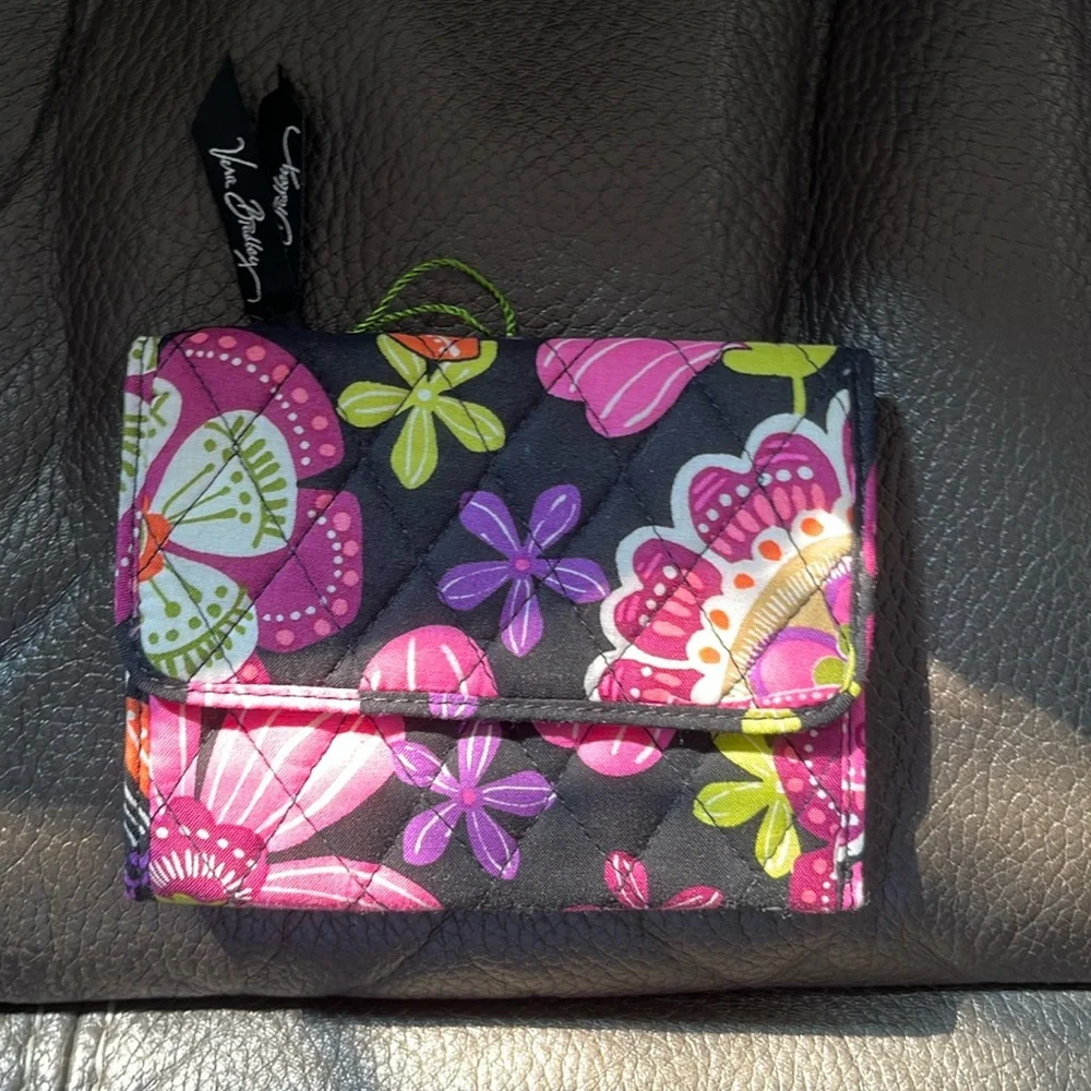 Vera Bradley euro wallet in pirouette pink